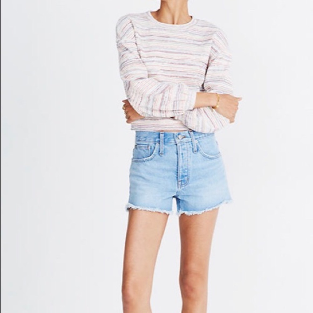 Madwell Relaxed Denim Shorts In Dunwoody Wash